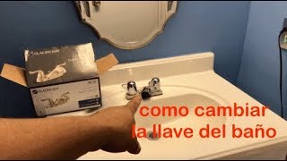 como cambiar la llave del lavabo [upl. by Warchaw]