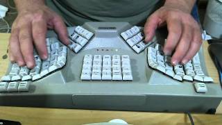 Maltron Ergonomic stenography touch typing audio transcription [upl. by Ehsiom]