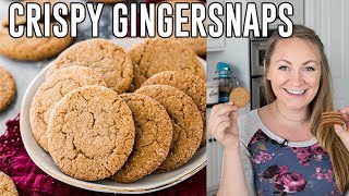 Snappy Crispy Gingersnap Cookies [upl. by Atinuaj392]