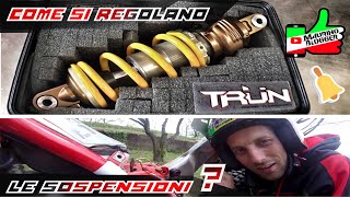 COME REGOLARE LE SOSPENSIONI TUTORIAL MOTO DA TRIAL [upl. by Retse]