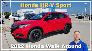 2022 Honda HRV Sport Walk Around Review [upl. by Aihsikal705]