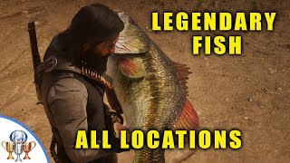 Red Dead Redemption 2  All Legendary Fish Locations Special Lures and Fisher of Fish Mission [upl. by Carmella124]