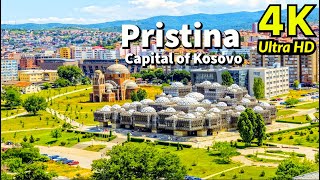 Pristina Kosovo in 4K UHD Drone [upl. by Aurore184]