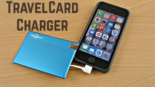 TravelCard Portable iPhone Charger Review [upl. by Filmore802]