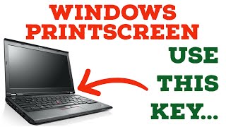 How to Print Screen Screenshot on a Windows Laptop [upl. by Ahsieker]