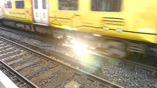 Merseyrail 507 009 making arcs at Birkdale station [upl. by Seeto338]