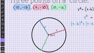 Three Points on a Circle [upl. by Atiuqiram974]