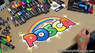 POSCA Paint Pens  HOW TO USE and why they will CHANGE YOUR LIFE  by Drew Brophy [upl. by Terri]