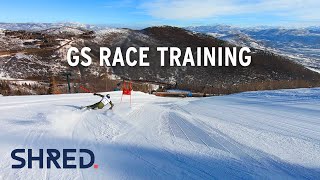 Ted Ligety Giant Slalom GS Perfect Turns  Skiing Follow Cam 2020 [upl. by Savitt743]