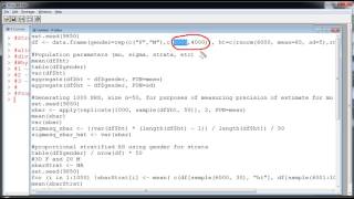 Stratified Sampling in R part 1 [upl. by Enimasaj693]