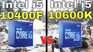 Intel i5 10400F vs i5 10600K 👌Gaming Benchmarks with an RTX 2070 in 8 Games [upl. by Kcirdez608]