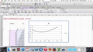 Solving a differential equation using Microsoft Excel [upl. by Norek558]