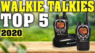 TOP 5 Best Walkie Talkies 2020 [upl. by Arrimat825]