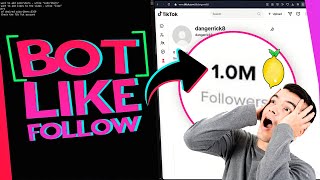 WORKING TikTok LIKE amp FOLLOW BOT python  tutorial 2024 [upl. by Siuluj]