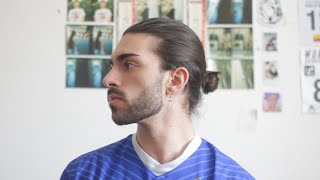 How To Do A Man Bun  1 Year Of Hair Growth [upl. by Guendolen158]