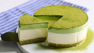 Green Tea Matcha Cheesecake Recipe  How to make Matcha Cake Recipes [upl. by Chrisman986]