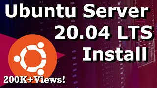 Ubuntu Server 2004 LTS Install  Step by Step Tutorial For Beginners [upl. by Omolhs]