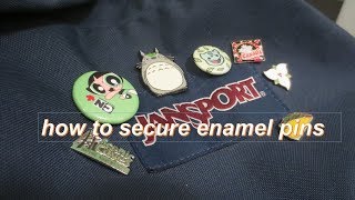 HOW TO EASILY SECURE ENAMEL PINS [upl. by Hetty]