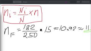 Stratified Random Sampling  Proportional Allocation [upl. by Alger]