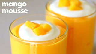 How to make easy MANGO MOUSSE in 15 Minutes [upl. by Gaillard752]