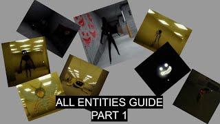 Entities Guide Part 1  Da Backrooms  Roblox [upl. by Santini]