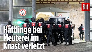 Gefängnismeuterei Polizei stürmt Knast in Thüringen  JVA Untermaßfeld [upl. by Jesselyn553]