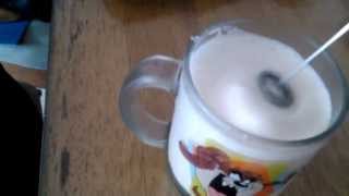 Aerolatte Review Frothing Cold Milk In Under 1 Minute [upl. by Nirehs567]