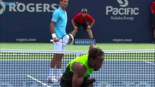 Gael Monfils Top 5 Moments Versus Djokovic Toronto 2014 [upl. by Heathcote]