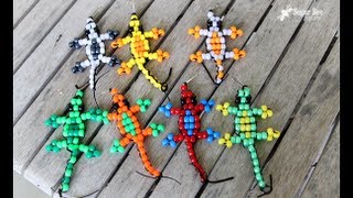 Pony Bead Lizard Tutorial [upl. by Lynus]