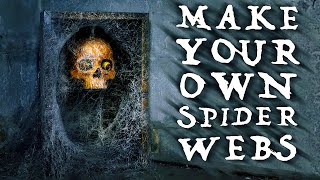 Easy DIY Spider Webs  Cobwebs  Halloween DIY [upl. by Lindell]